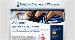 Desktop Screenshot of patrickscleaners.com